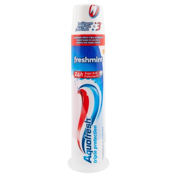 Aquafresh Fresh Mint Hammastahna Pumppupullo 100 Ml